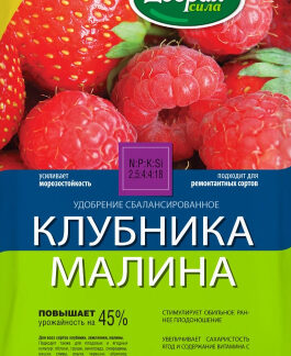 Удобрение Клубника-Малина. Фасовка-0,9 кг.