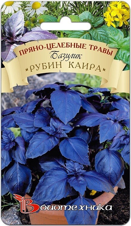 Базилик "Рубин Каира". Фасовка - 0,15 гр.