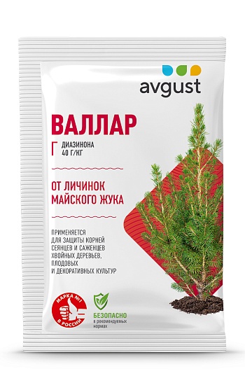 "Валлар". Первый препарат для защиты от личинок майского жука (хруща) в личных подсобных хозяйствах.