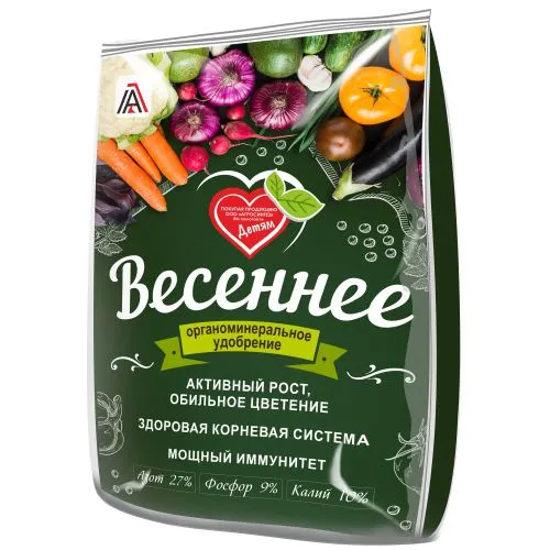 "Весеннее" 27-9-18 удобрение. Фасовка-1кг.